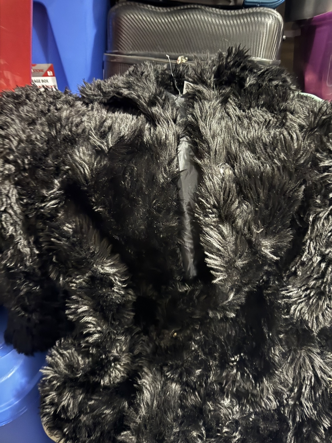 Divided Black Faux Fur Coat - photo 2