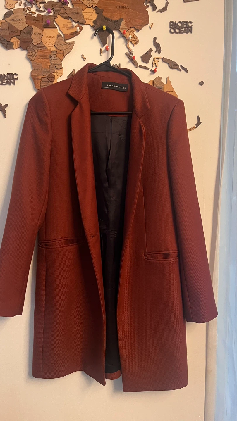 Zara Woman Coat / Blazer – Rust (XS) 🍂🧥 - photo 4