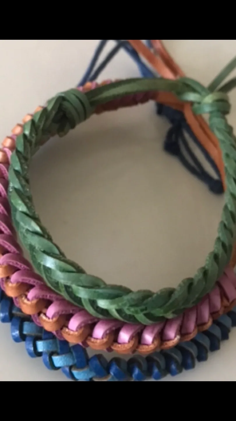 ✨NEW 3 Leather Bracelets from Portugal image indicator(8)