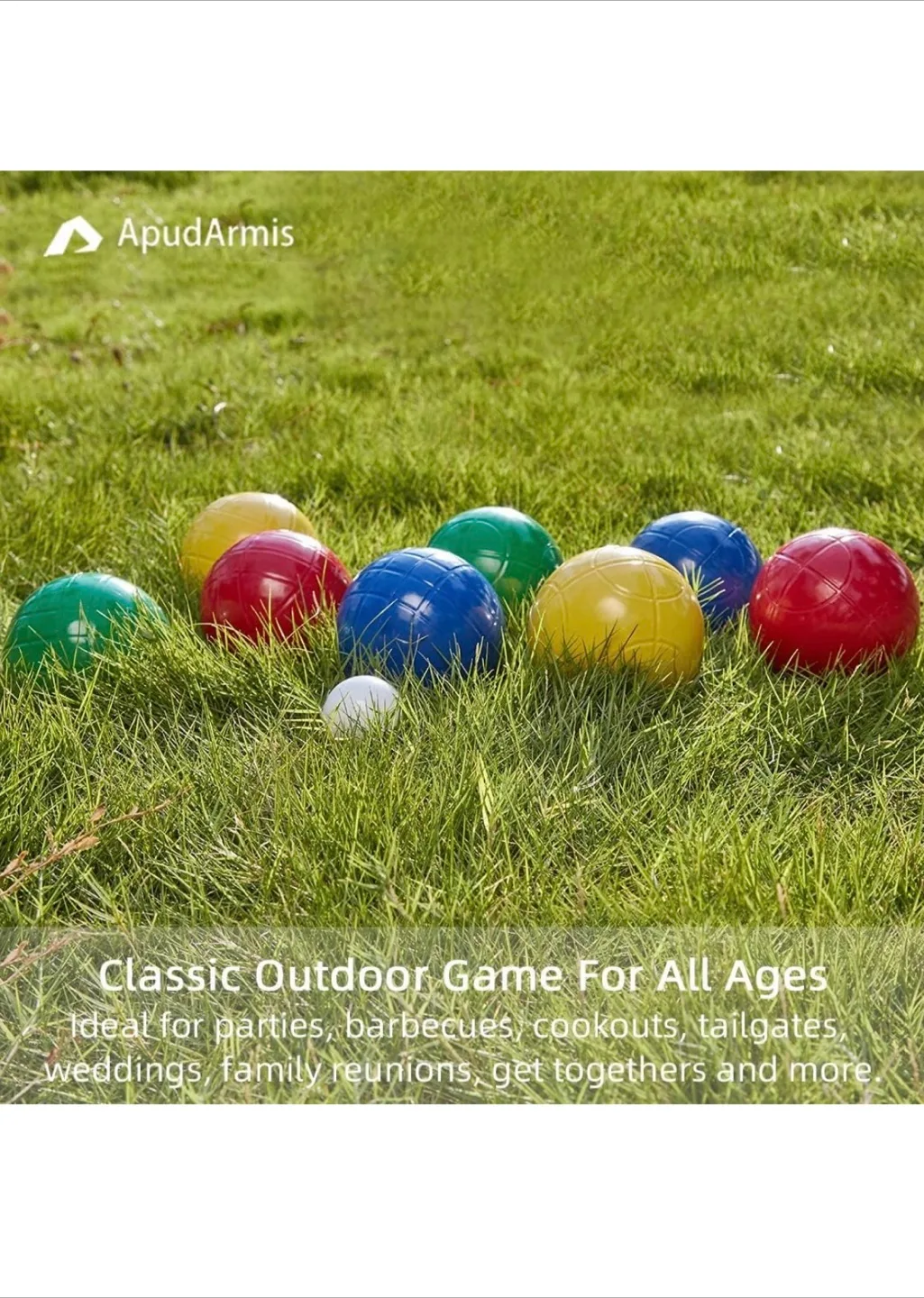 ApudArmis Bocce Ball Set with Case image indicator(5)