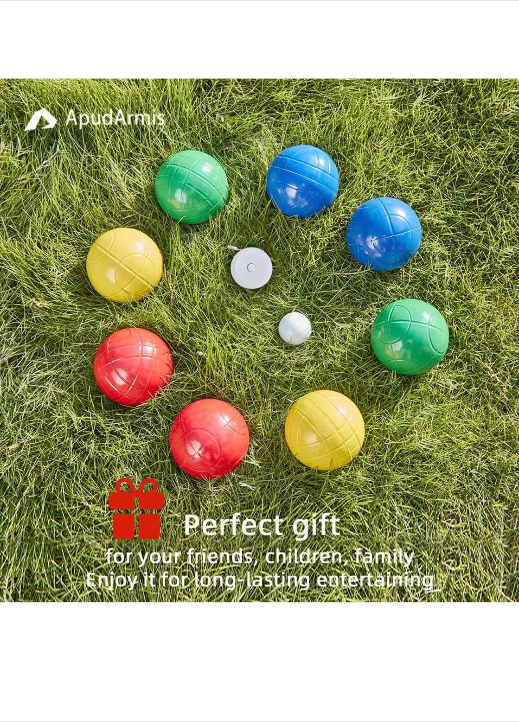 ApudArmis Bocce Ball Set with Case image indicator(4)