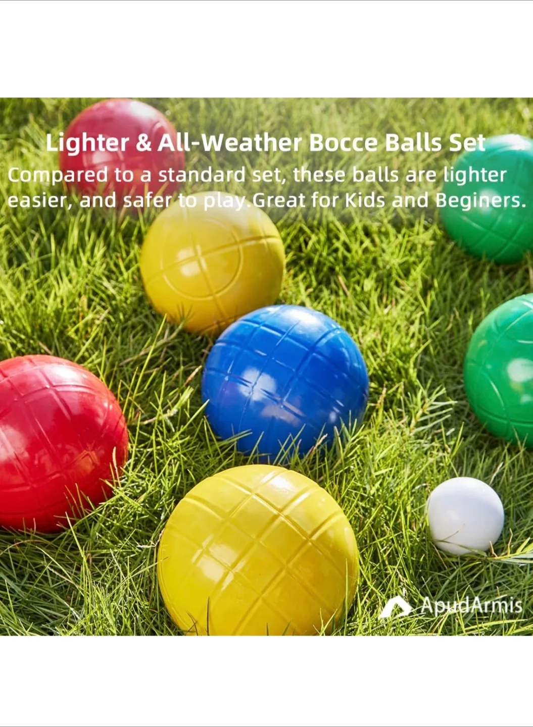 ApudArmis Bocce Ball Set with Case image indicator(8)