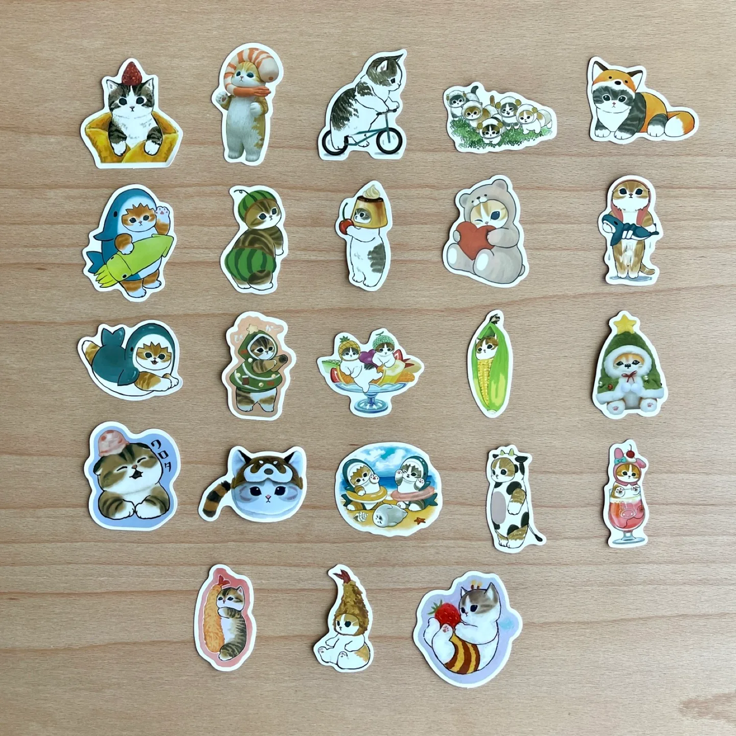 Pack of 46 Cute Mofusand Cats Stickers AC1 image indicator(6)