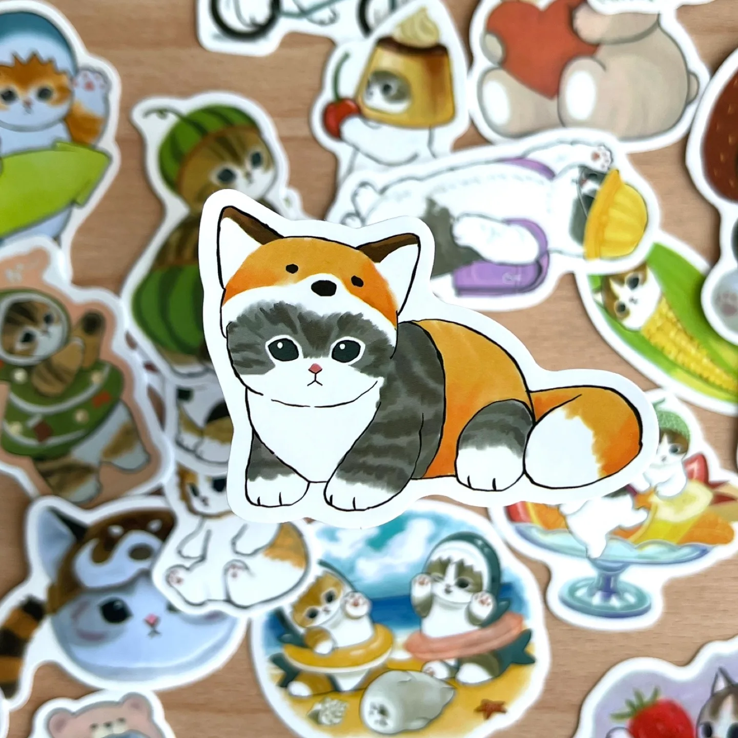 Pack of 46 Cute Mofusand Cats Stickers AC1 image indicator(2)