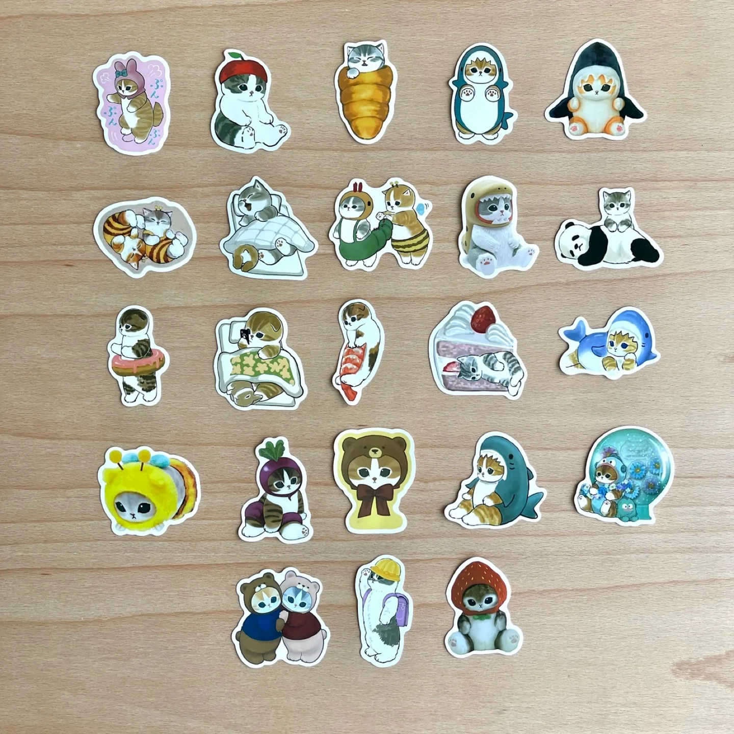 Pack of 46 Cute Mofusand Cats Stickers AC1 image indicator(7)