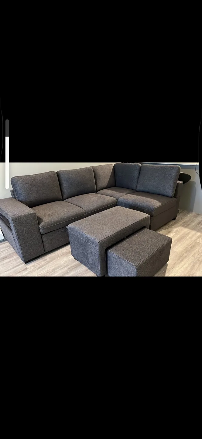 Barely used 3 piece sectional