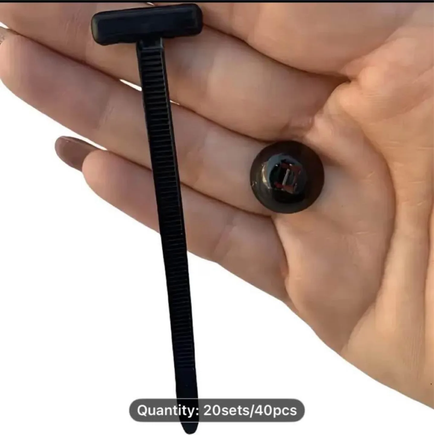 20/40pcs Universal Car Zip Ties image indicator(6)