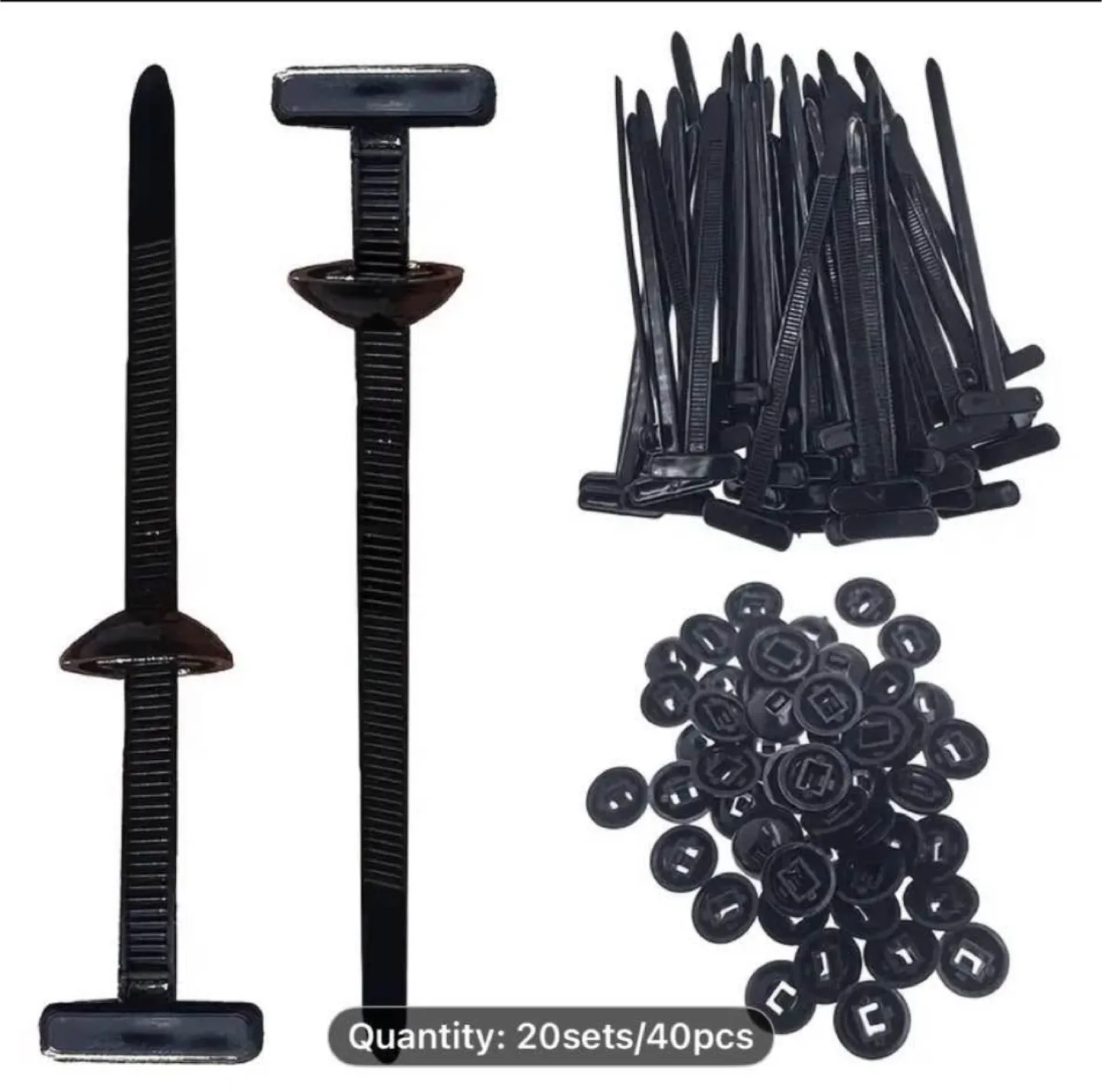 20/40pcs Universal Car Zip Ties image indicator(3)