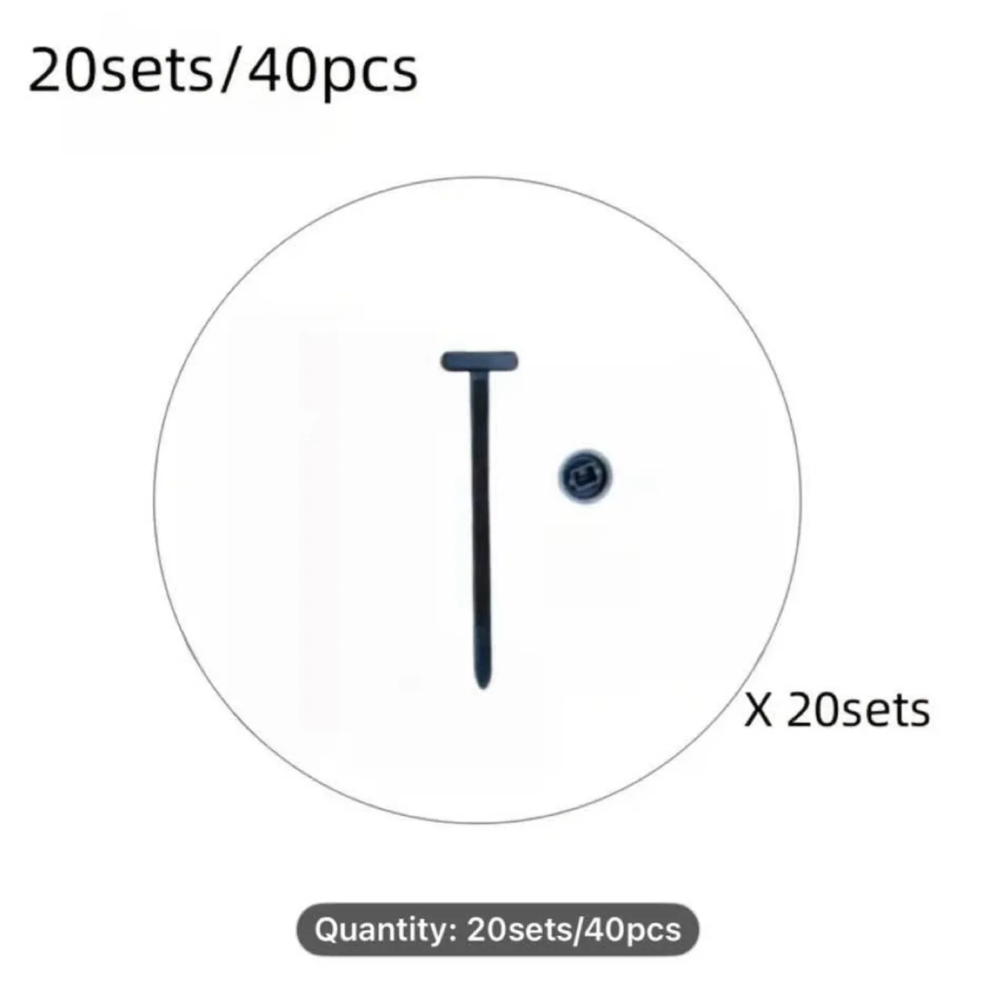 20/40pcs Universal Car Zip Ties image indicator(5)