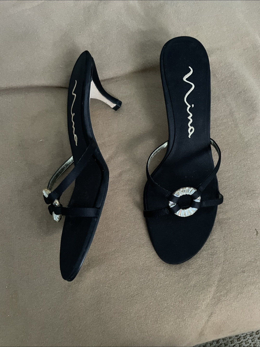 Super cute vintage kitten heels. Mint - photo 2
