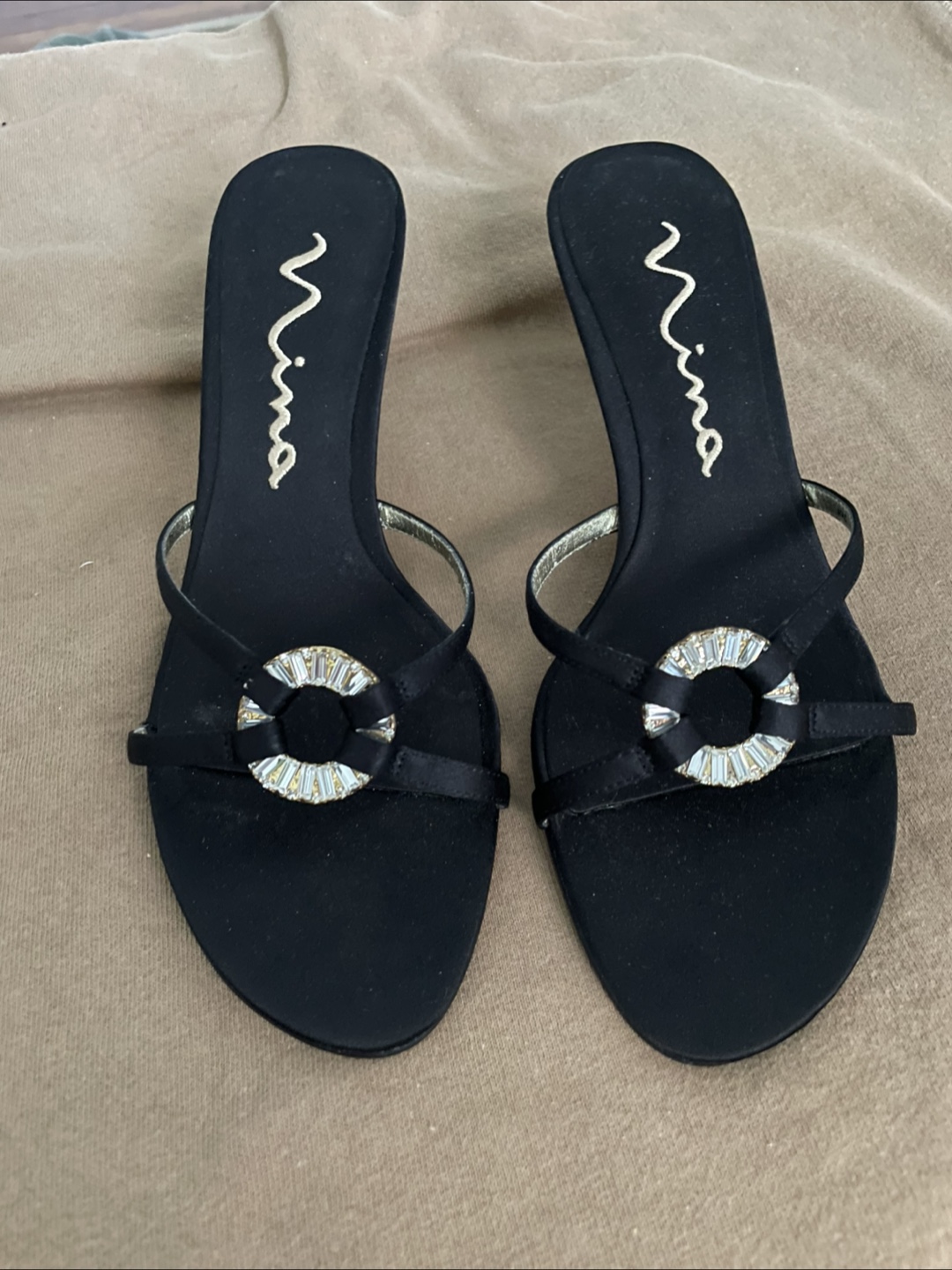 Super cute vintage kitten heels. Mint - photo 3