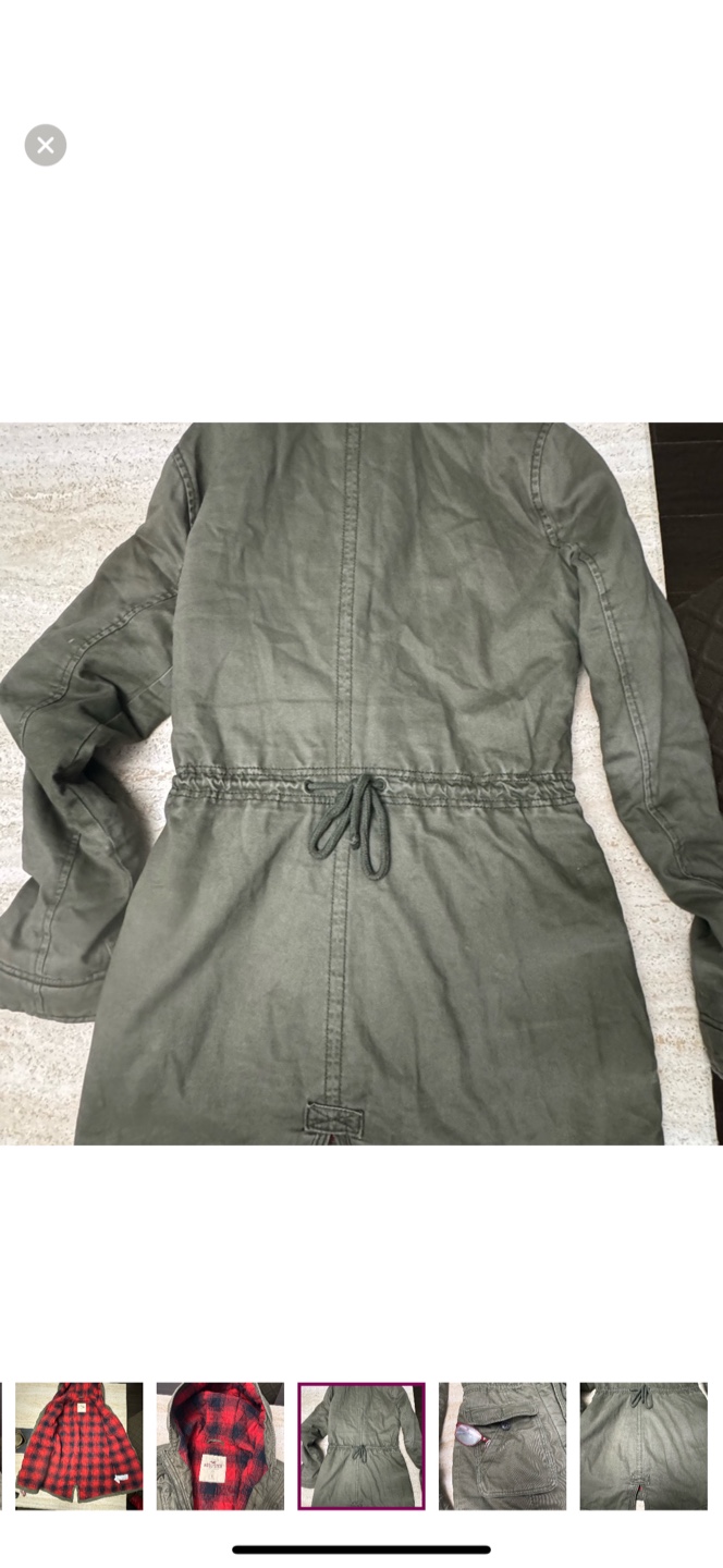 Hollister Olive Green Jacket - Size S - photo 4