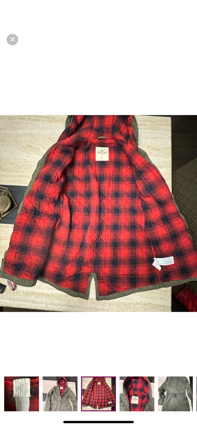 Hollister Olive Green Jacket - Size S - photo 3