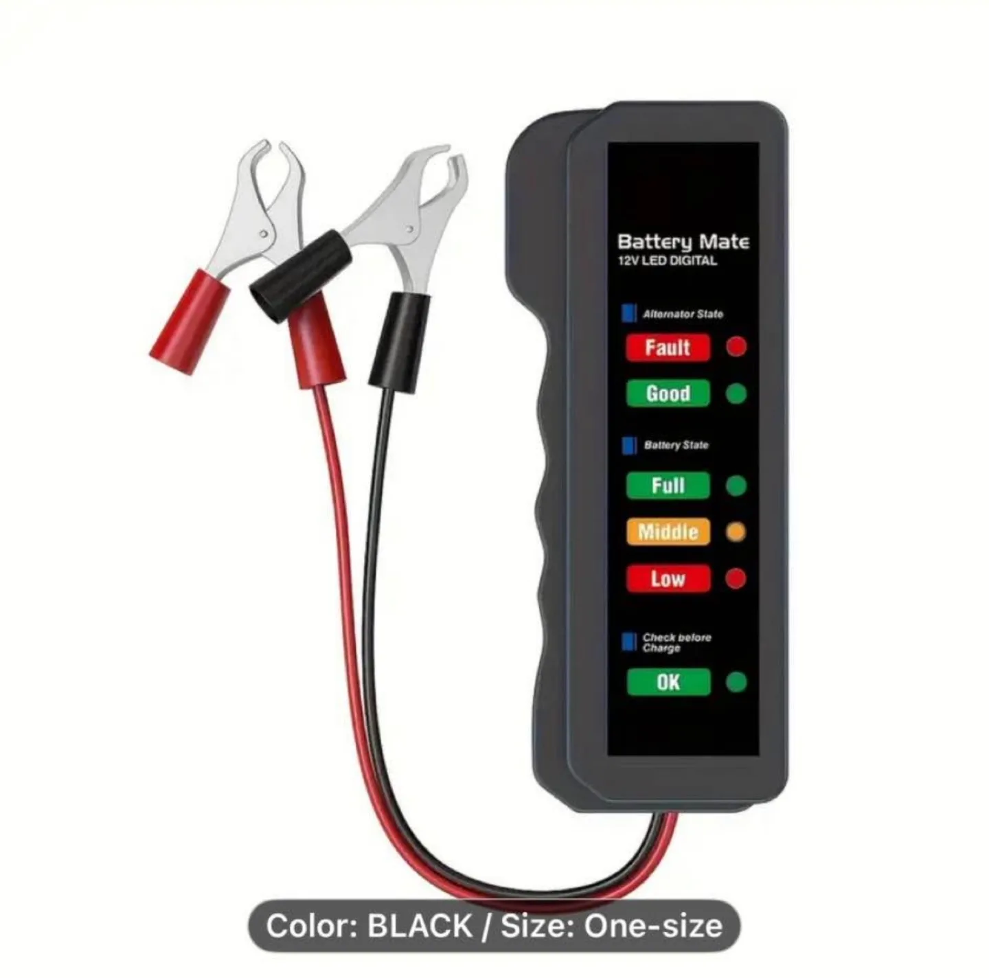 BM310 12V Digital Battery & Alternator Tester for Cars, Trucks image indicator(7)