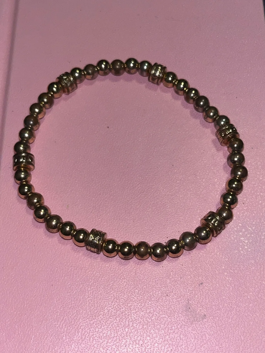 Gold Beaded Bracelet image indicator(3)