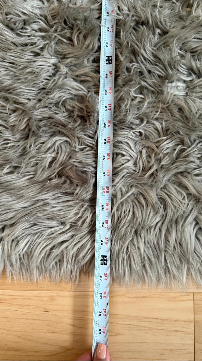 Faux Fur Rugs - Grey & White - photo 3
