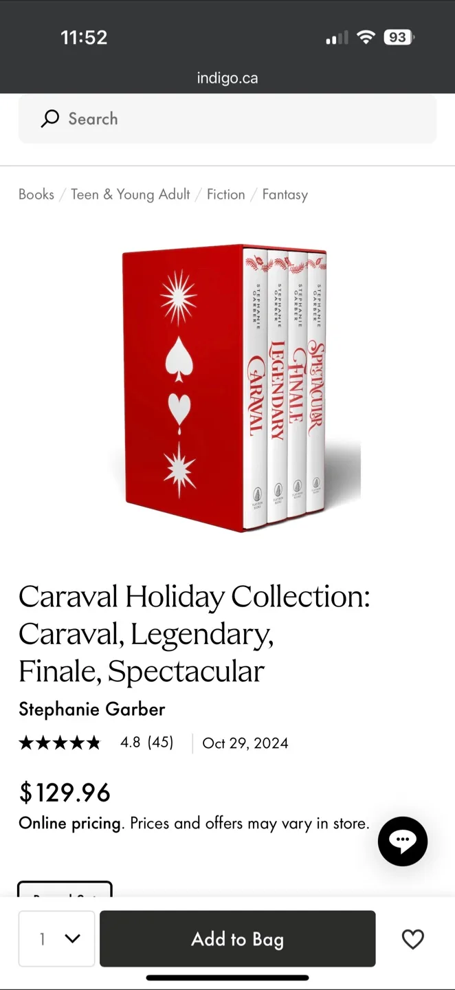 The Caraval Holiday Collection by Stephanie Garber image indicator(4)