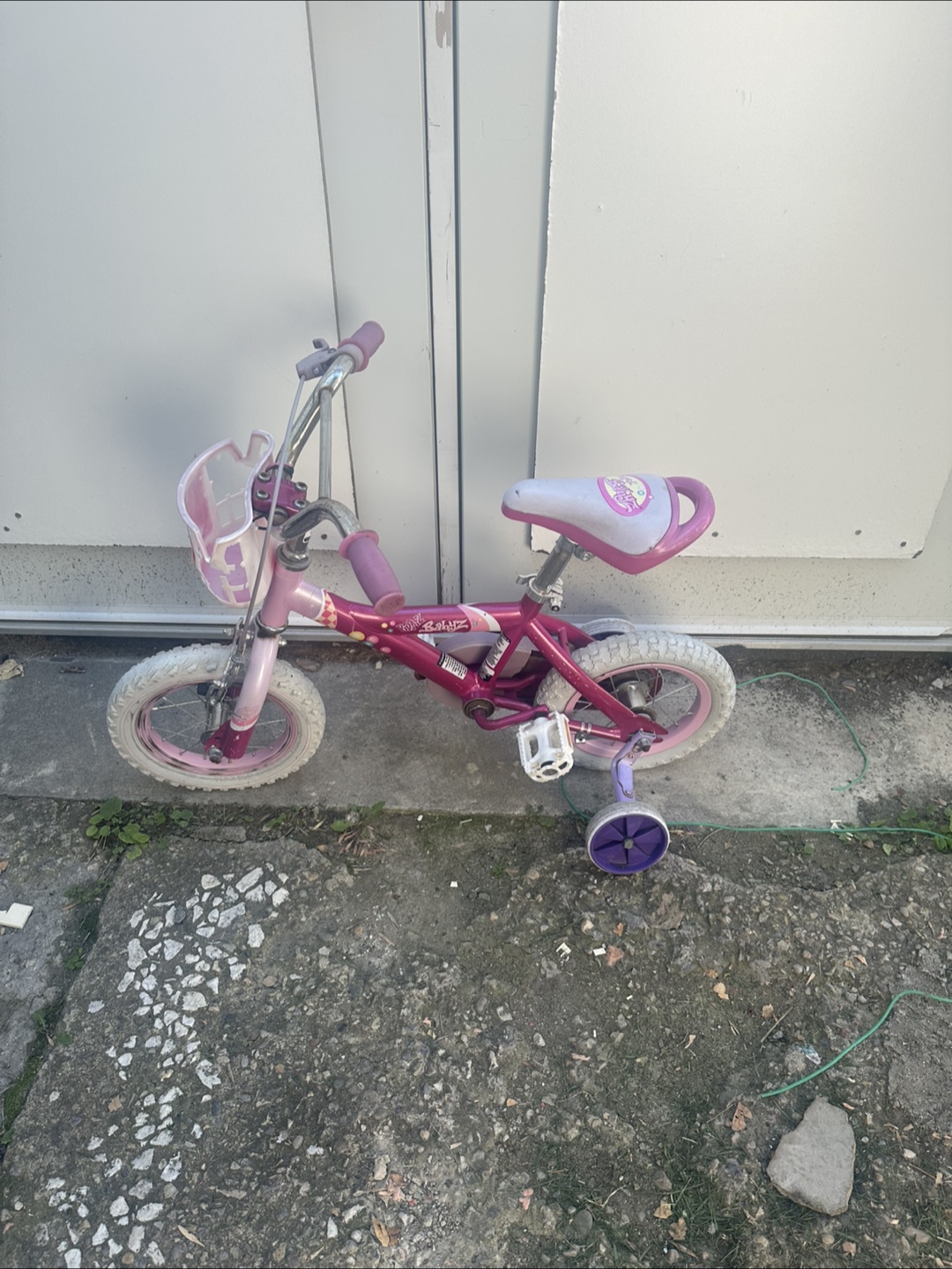 Kids' Pink Bike with Training Wheels