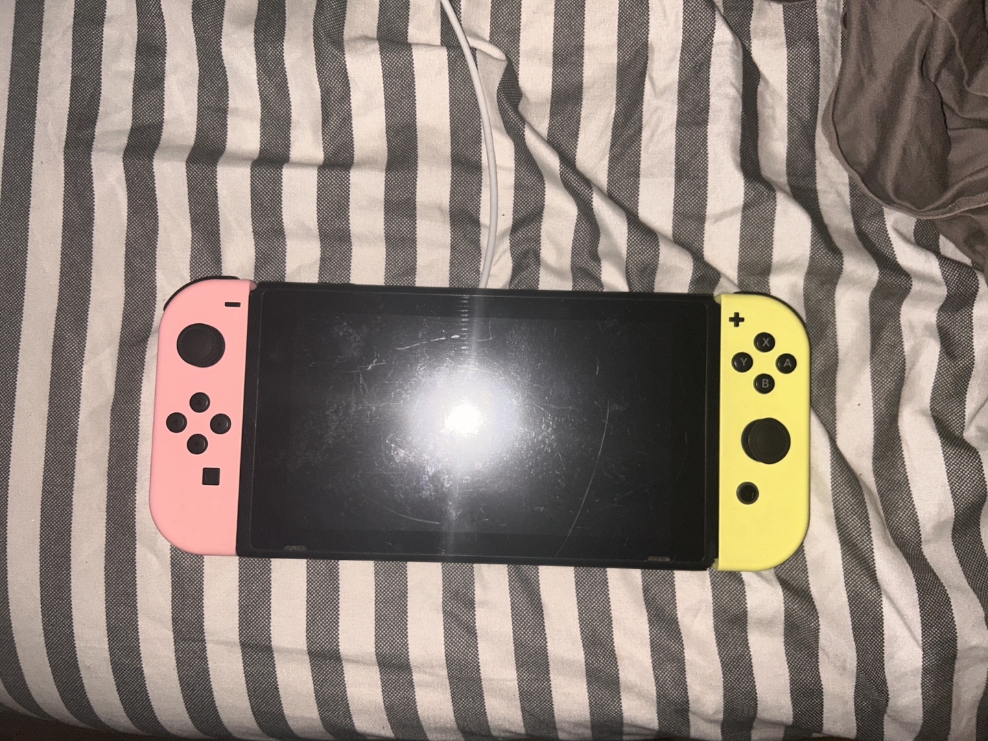 Nintendo Switch Console with Pink & Yellow Joy-Cons