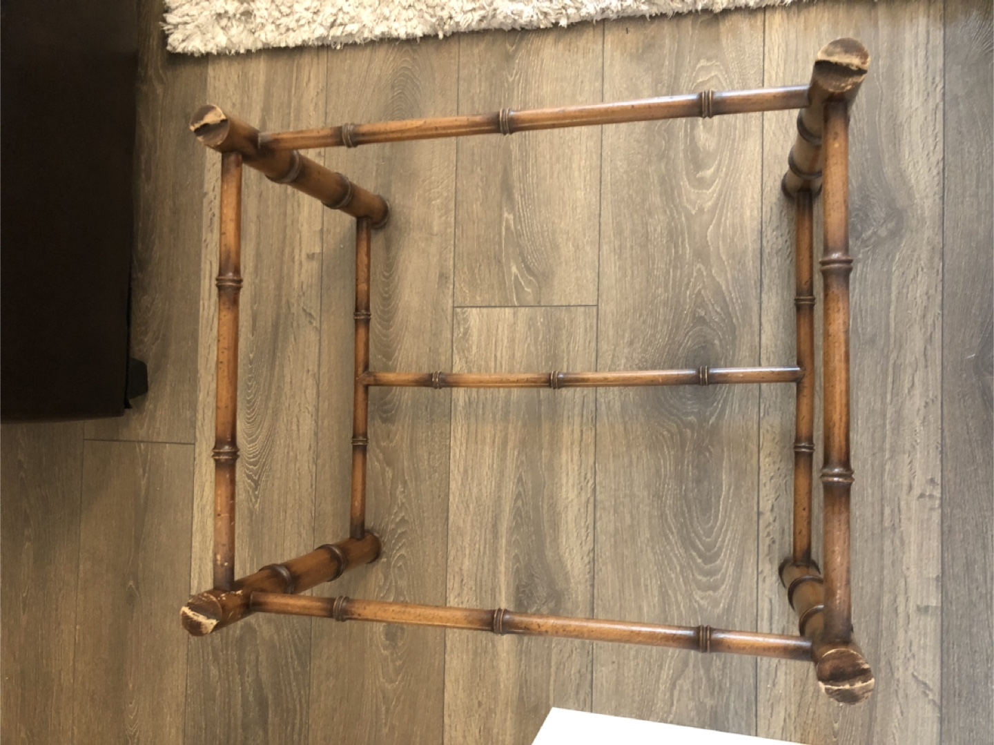 Vintage Bamboo Style Coffee Table - photo 5