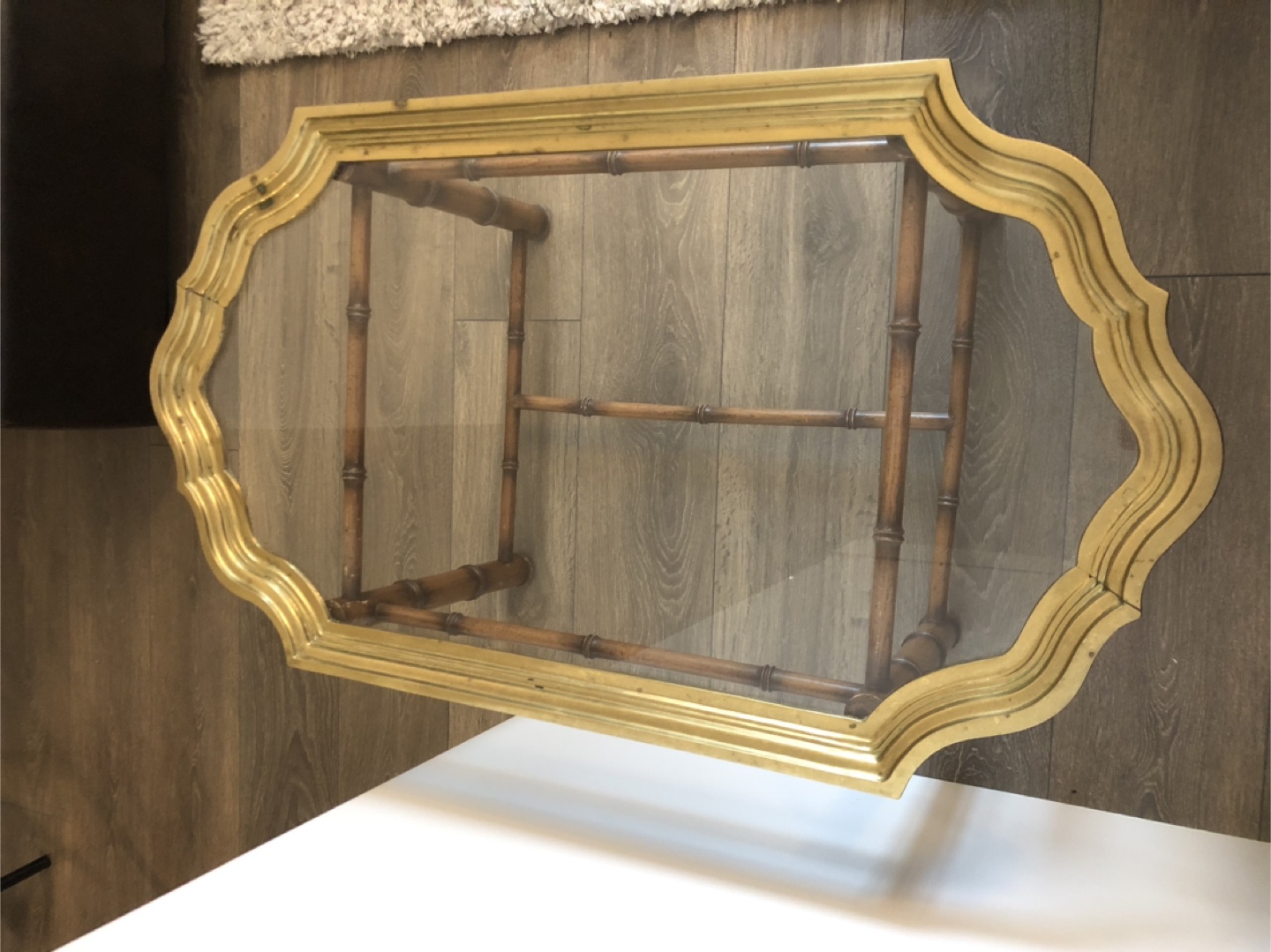 Vintage Bamboo Style Coffee Table - photo 2
