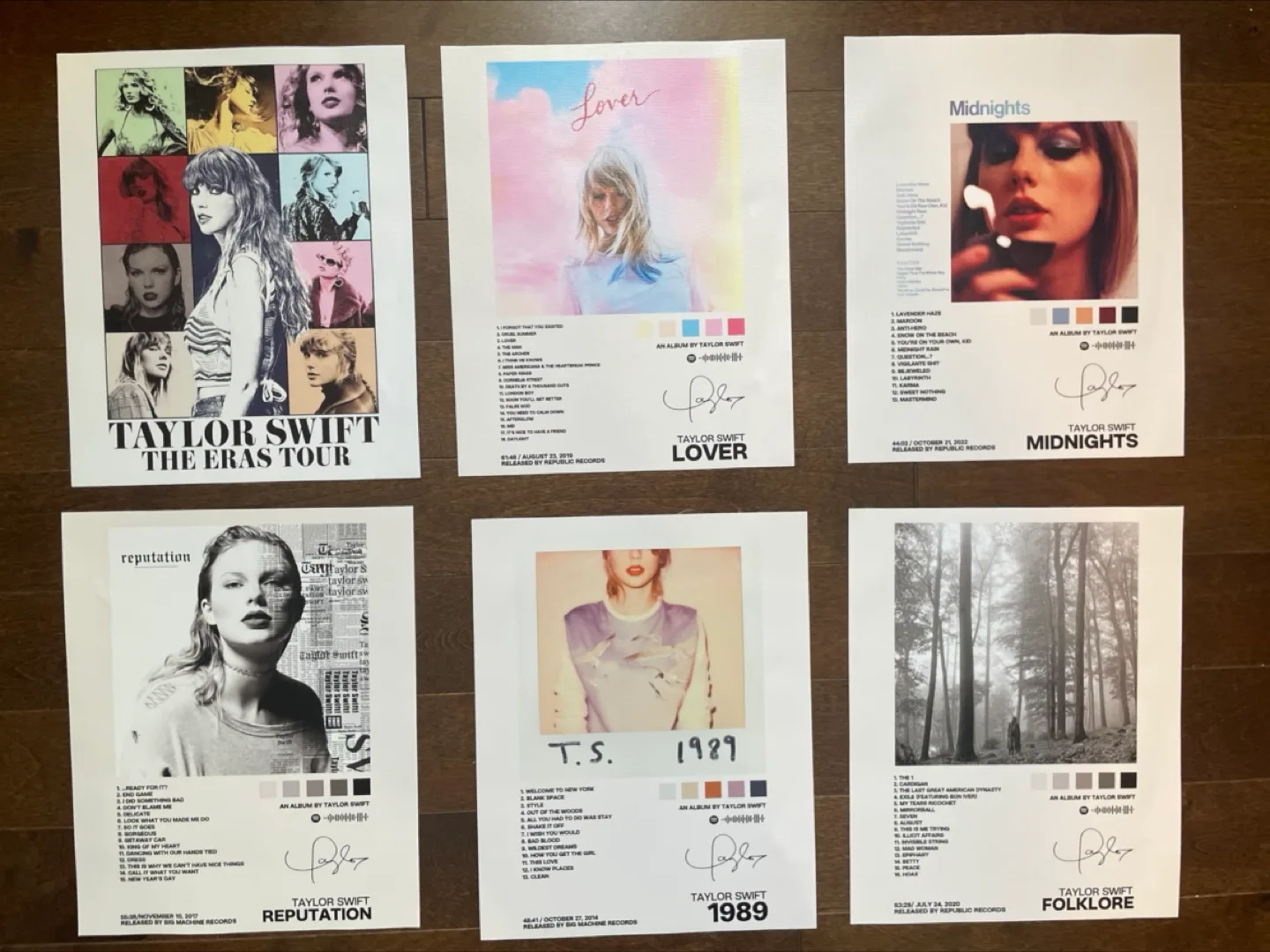 Taylor Swift Album Cover Prints (Set of 6) thumbnail