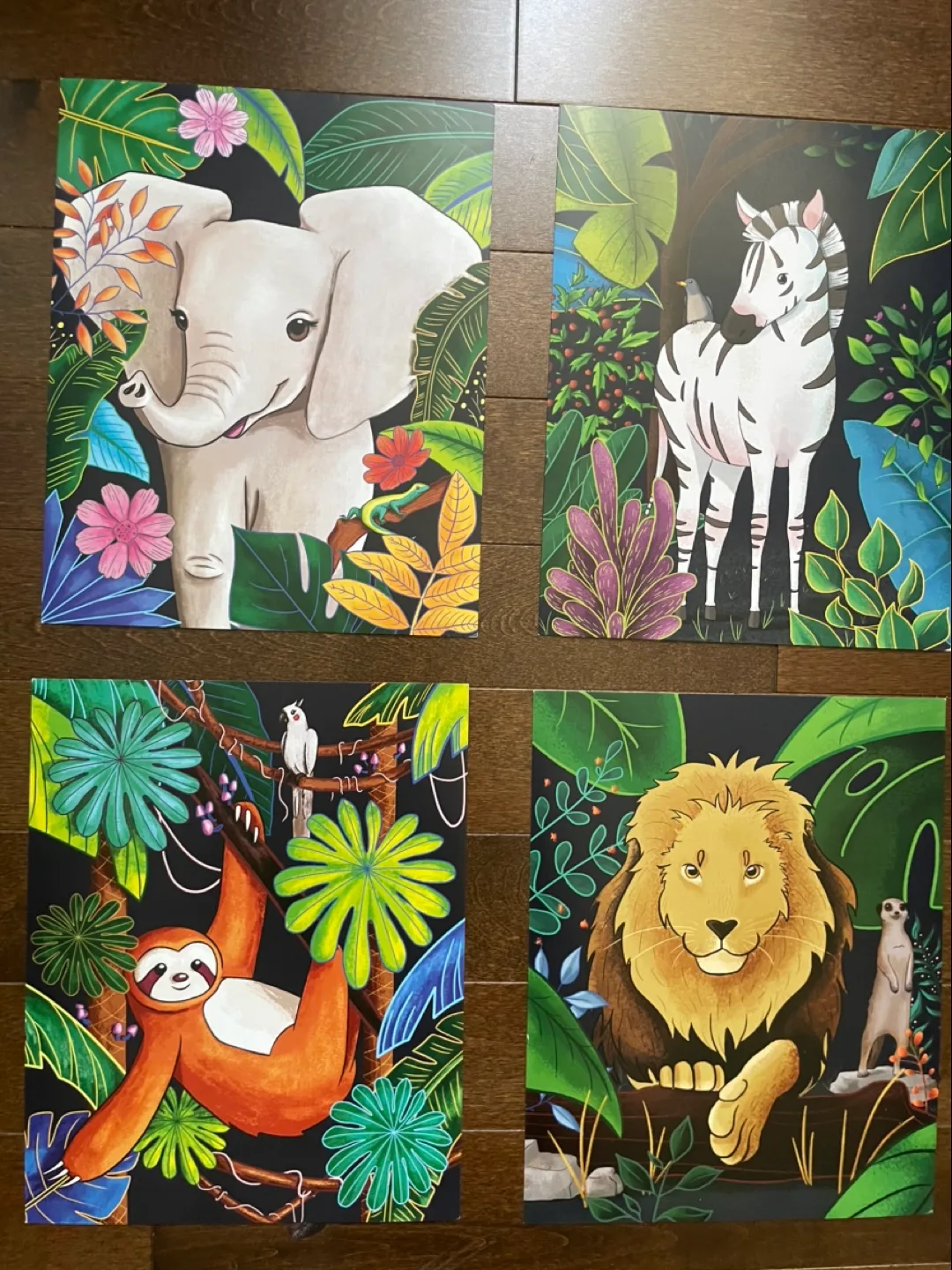 Kids Jungle Animal Wall Art Prints image indicator(2)
