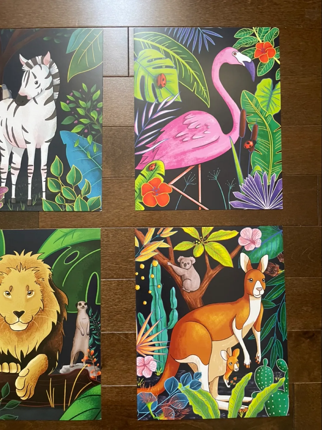Kids Jungle Animal Wall Art Prints image indicator(3)