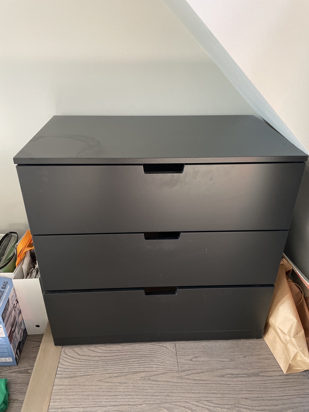 IKEA 3-Drawer Dresser - Black - photo 3