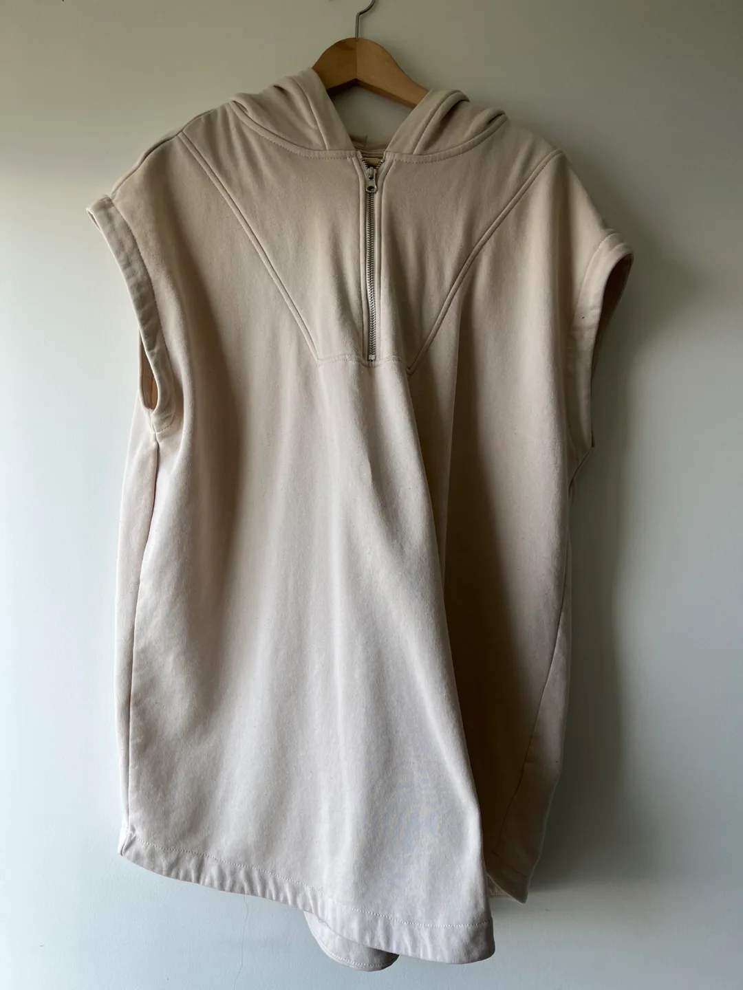 Comfy H&M Pink Hooded Sleeveless Dress thumbnail