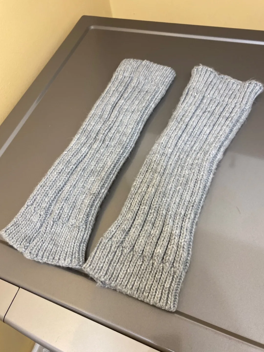 Grey Knit Leg Warmers thumbnail