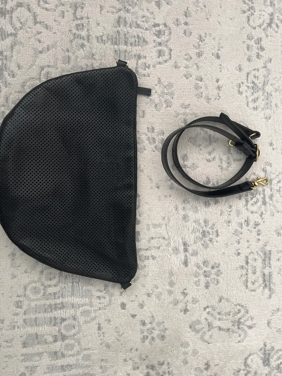 Clare V Grand Fanny Perforated Black image indicator(4)