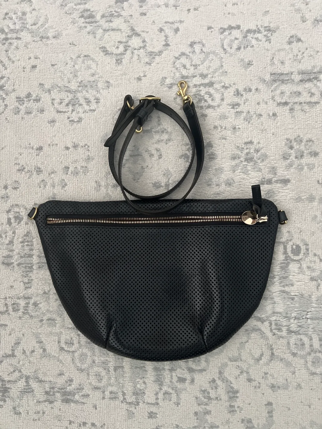 Clare V Grand Fanny Perforated Black image indicator(2)