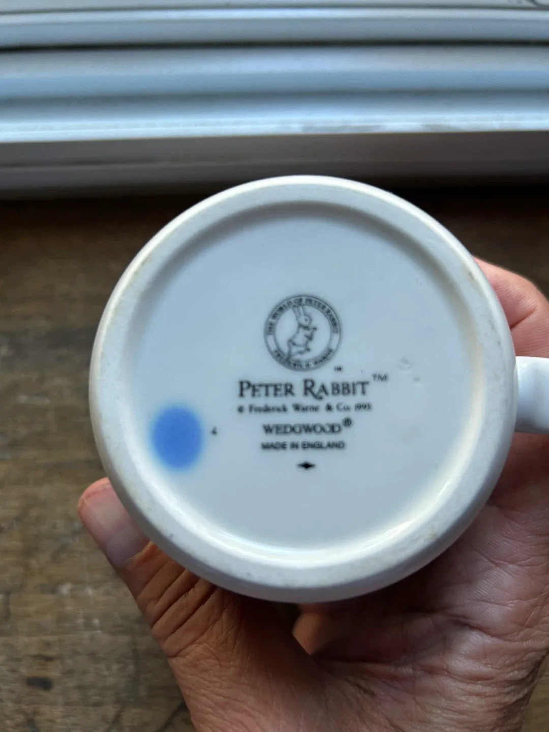 $4 Wedgwood Peter Rabbit Beatrix Potter 3” Cup mug England image indicator(4)
