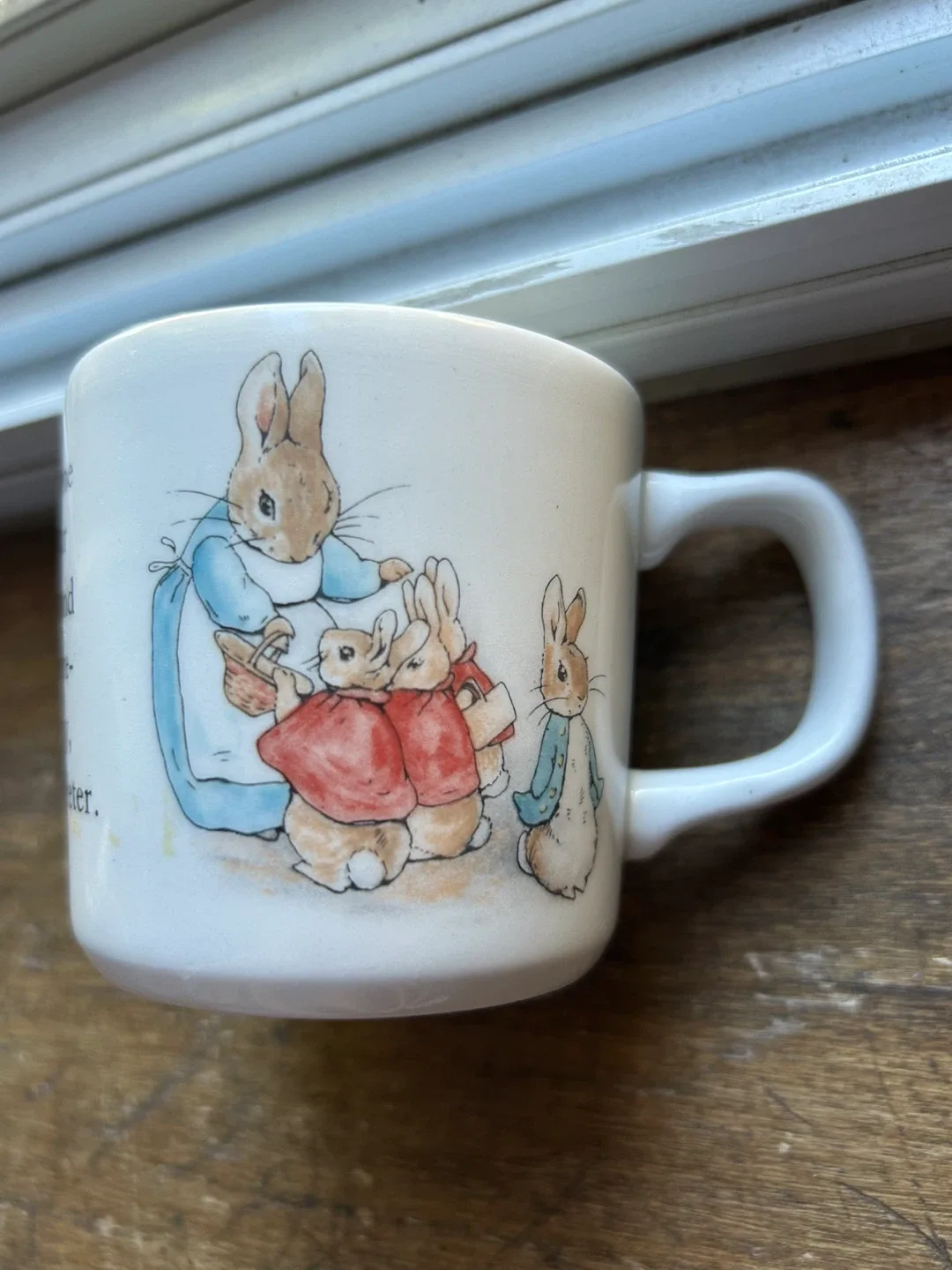 Wedgwood Peter Rabbit Beatrix Potter 3” Cup mug England thumbnail