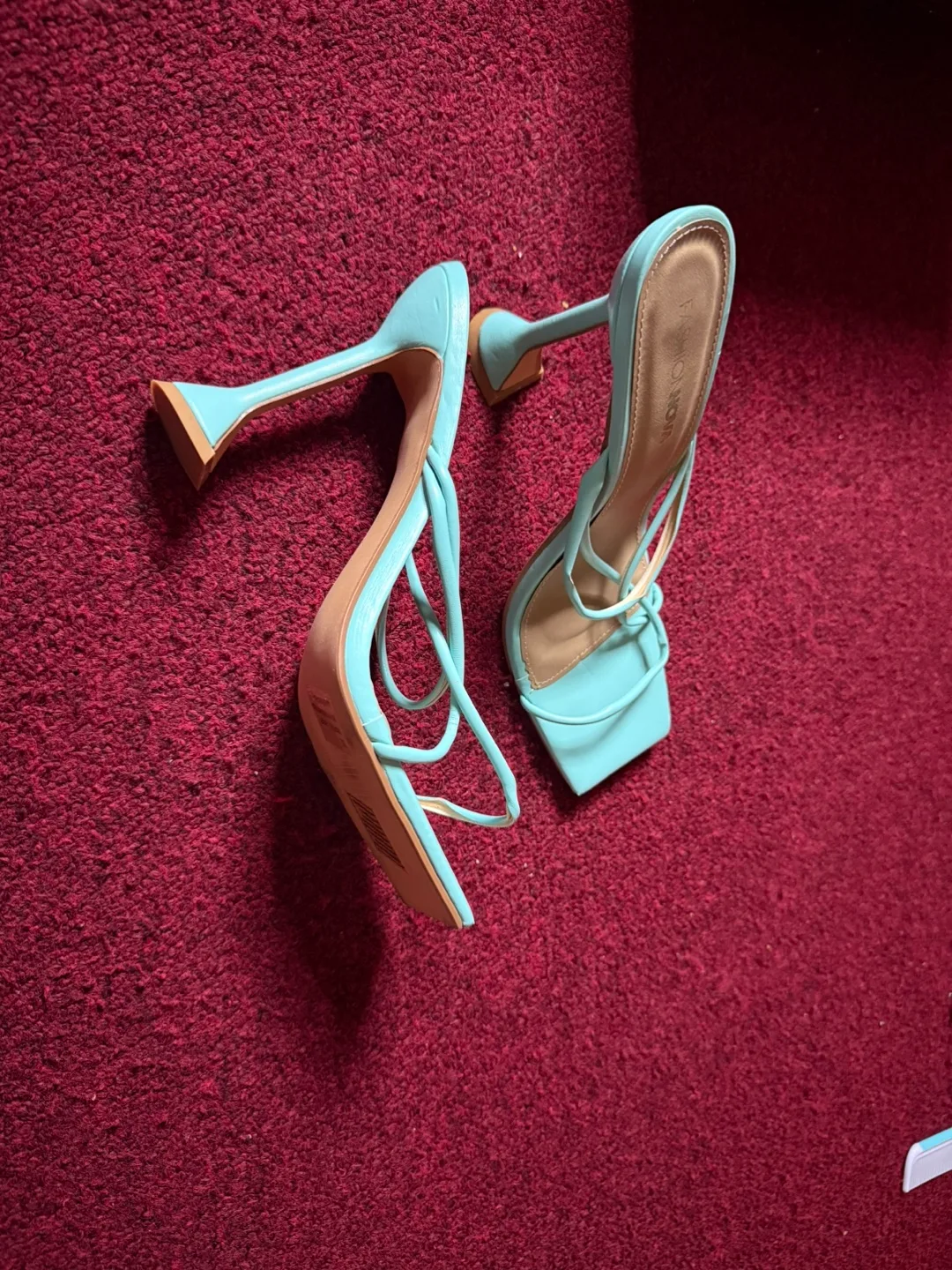 Fashion Nova Blue Heels- size 10 image indicator(2)
