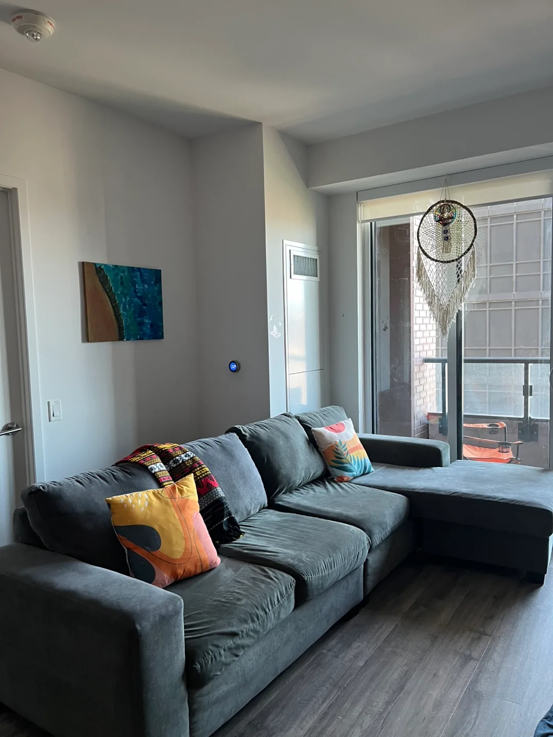 Grey Sectional Sofa with Chaise Lounge image indicator(3)