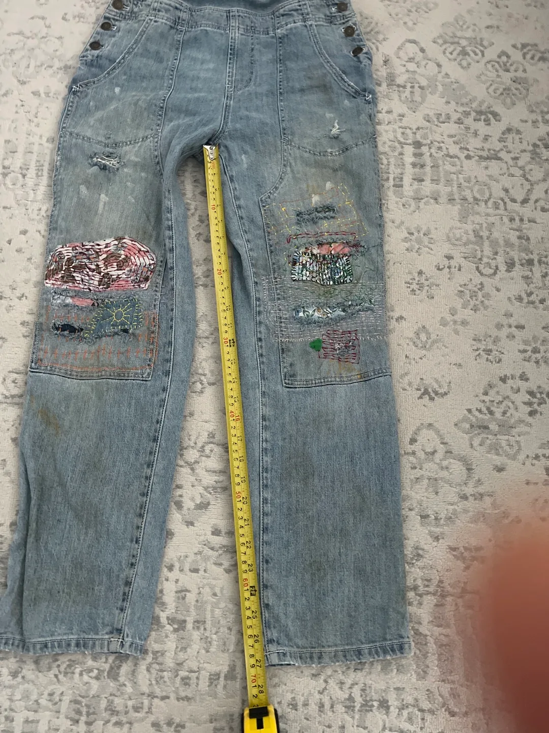 Anthropologie x Pilcro Distressed Denim Overalls image indicator(6)