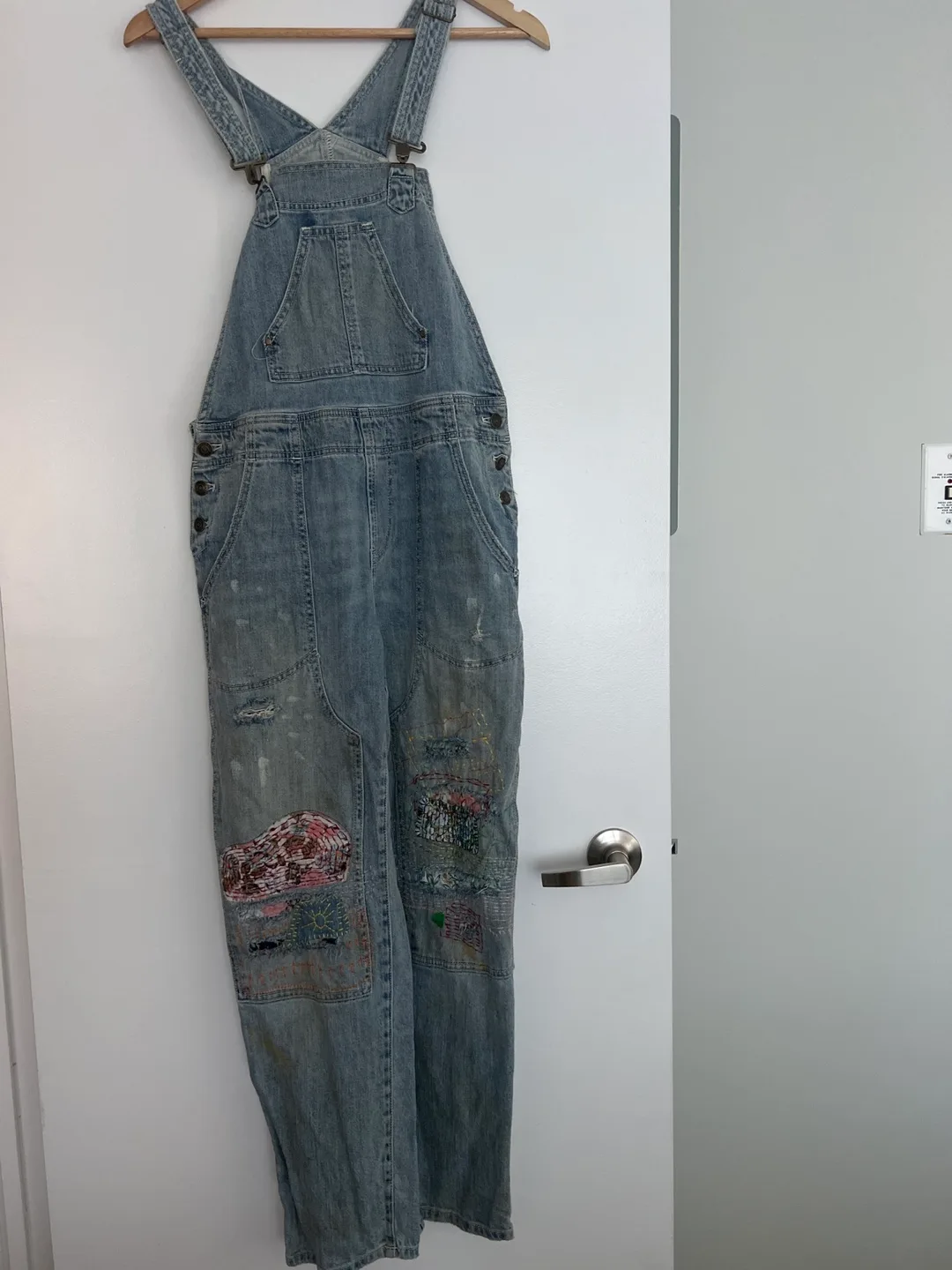 Anthropologie x Pilcro Distressed Denim Overalls image indicator(2)