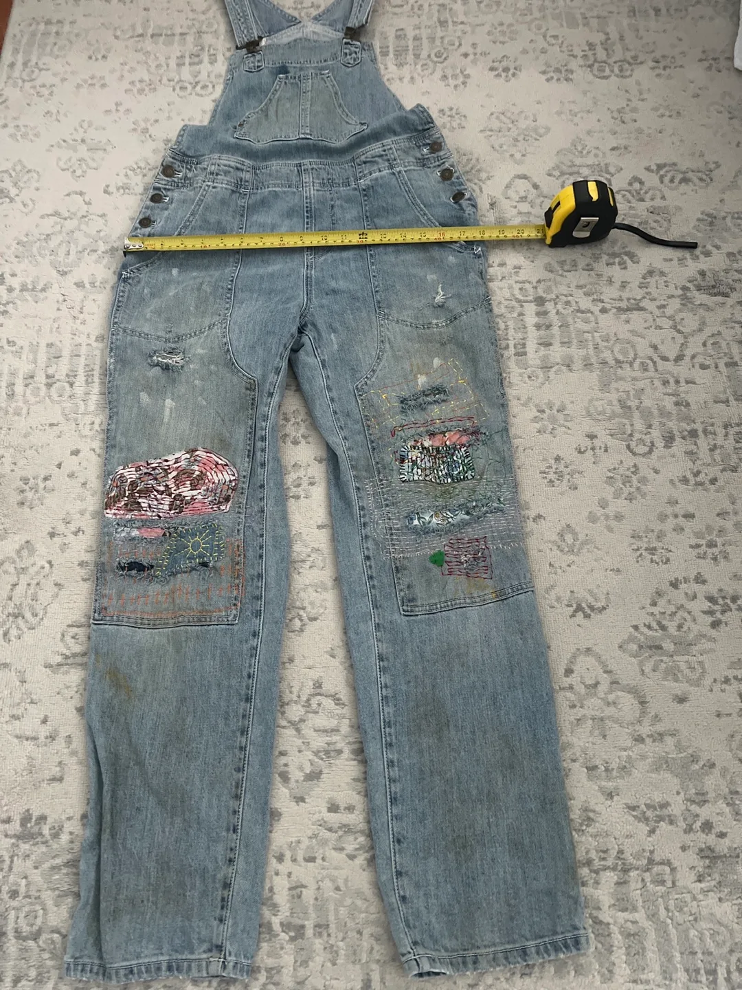 Anthropologie x Pilcro Distressed Denim Overalls image indicator(5)