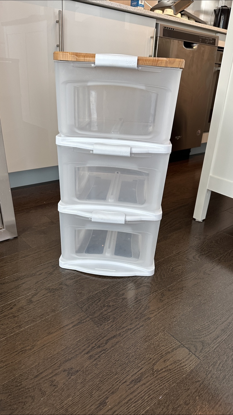 3-Drawer Plastic Storage Cart - photo 2
