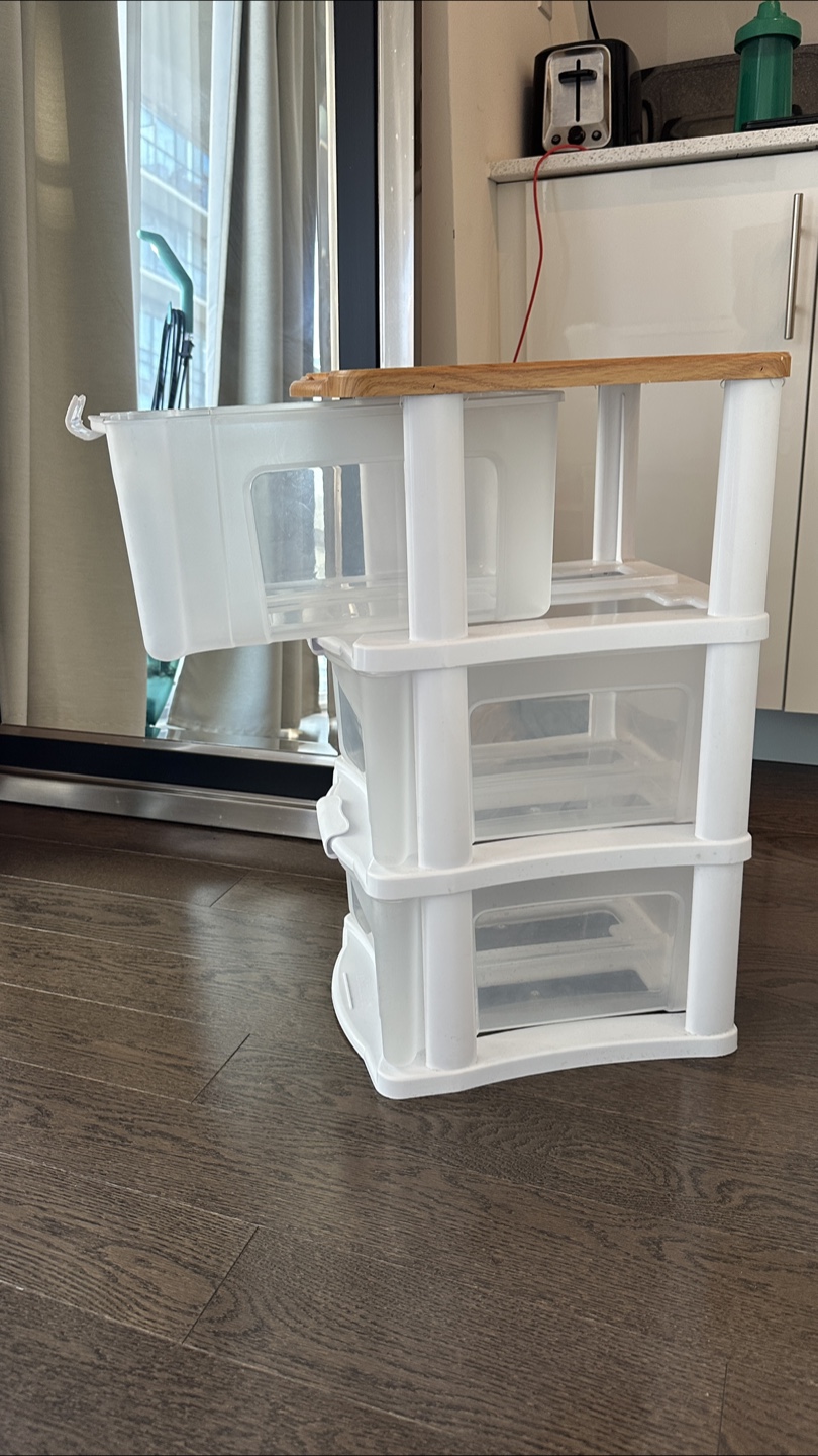 3-Drawer Plastic Storage Cart - photo 4