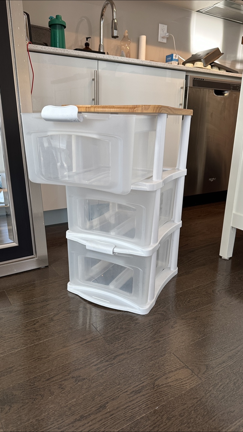 3-Drawer Plastic Storage Cart - photo 3