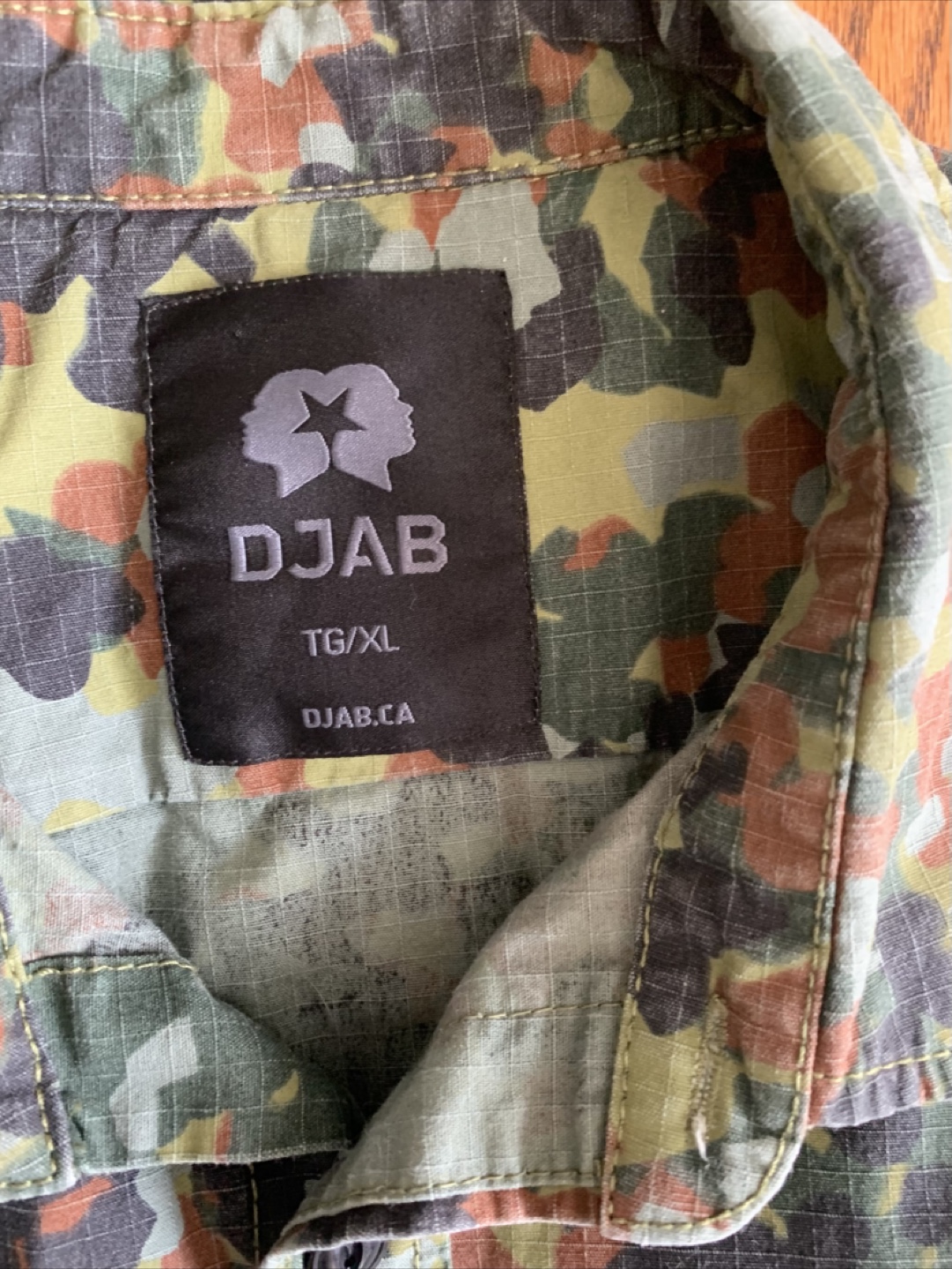 DJAB Camo Button Up Shirt XL - photo 3