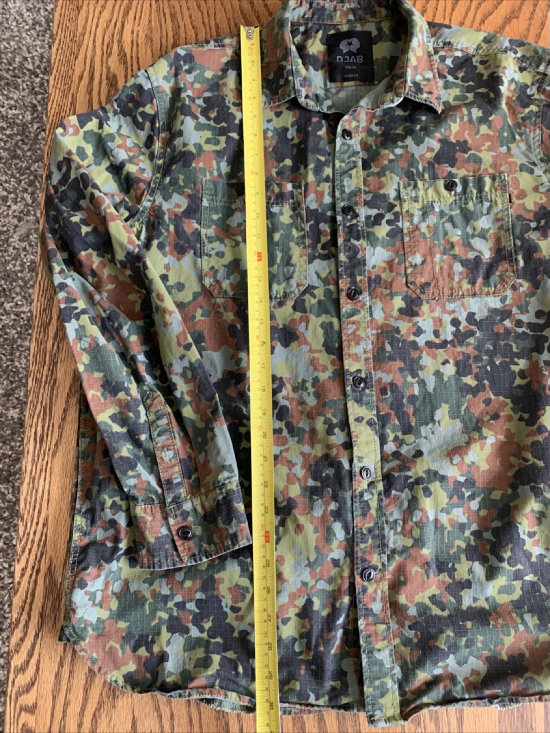 DJAB Camo Button Up Shirt XL - photo 4