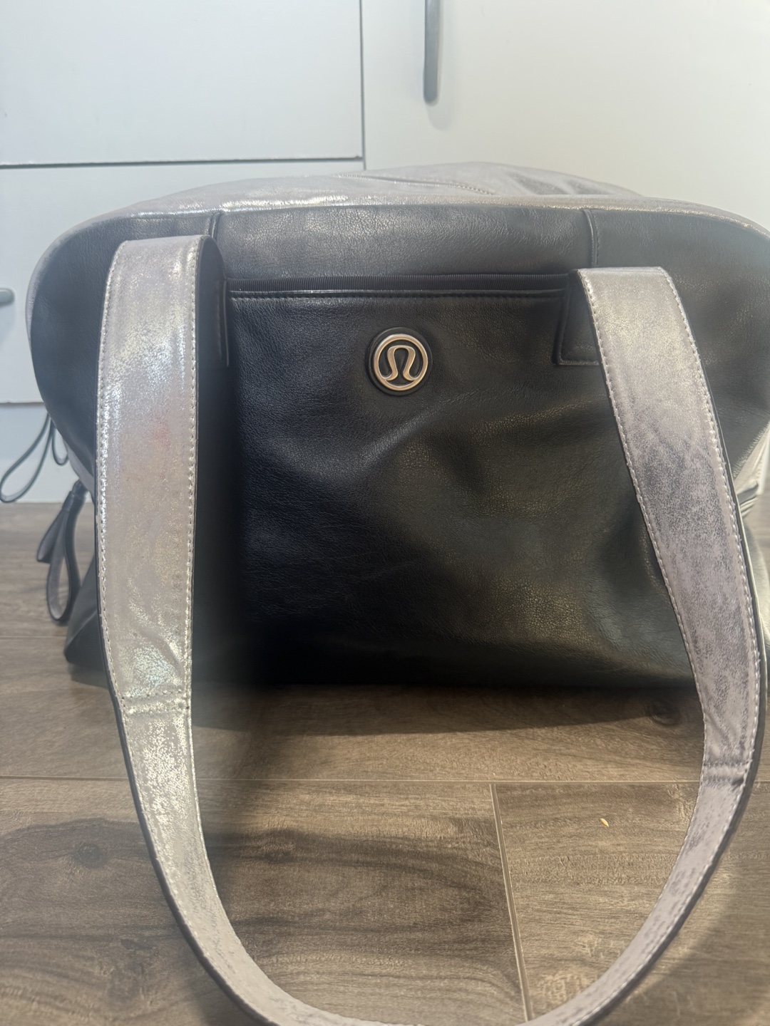 Lululemon Black/Silver Tote Bag