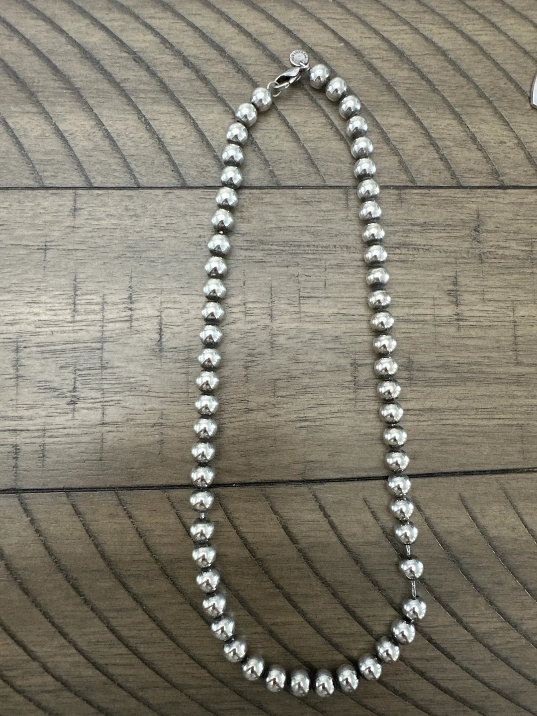 Tiffany and Co Sterling Silver Bead Necklace thumbnail