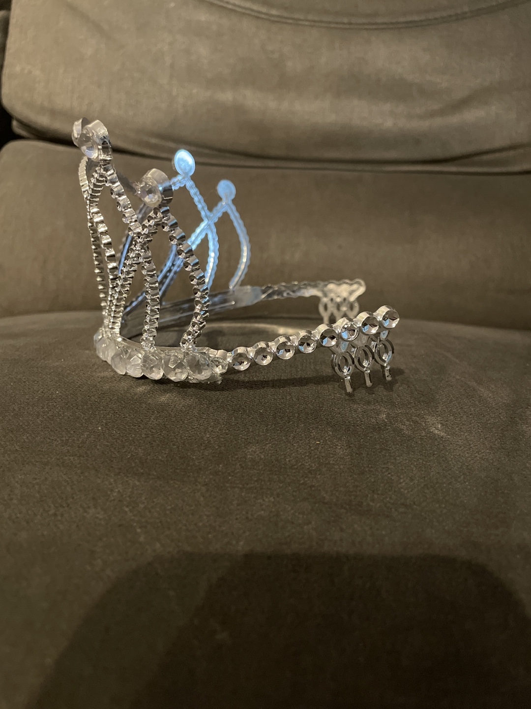 Silver Rhinestone Tiara - photo 3