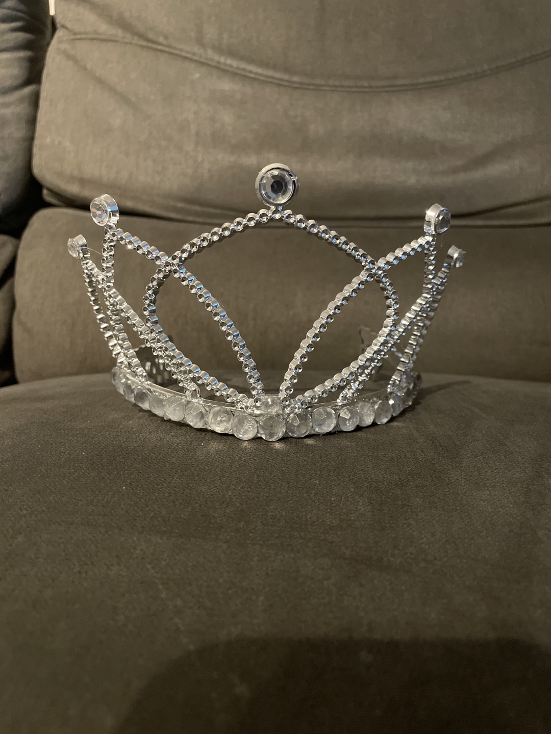 Silver Rhinestone Tiara