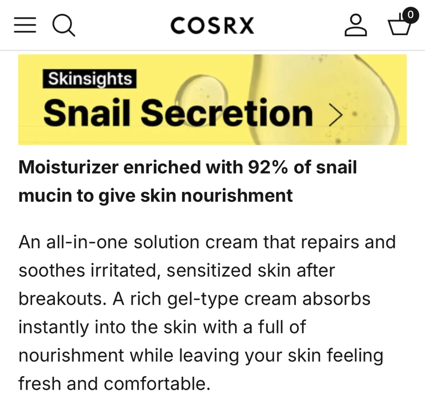 COSRX Advanced Snail 92 All in one Cream image indicator(2)